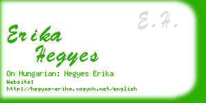 erika hegyes business card